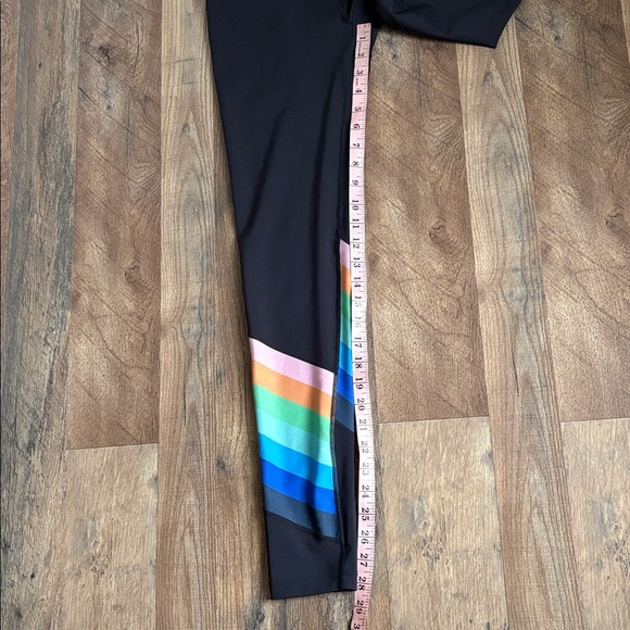 Free People FP Movement Rainbow Runner Legging High Rise in Black Size S - Picture 9 of 13